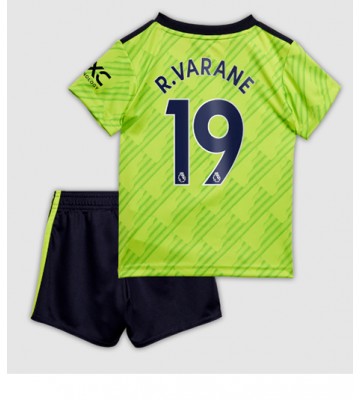 Manchester United Raphael Varane #19 Tredjedraktsett Barn 2022-23 Kortermet (+ Korte bukser)